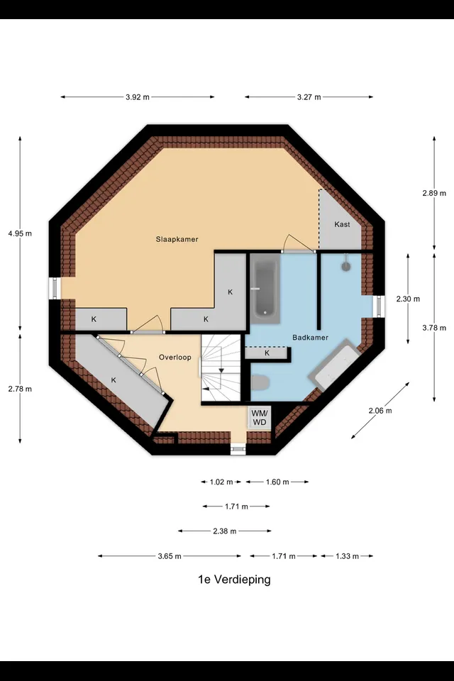 Plattegrond 5 van West Ringdijk 52