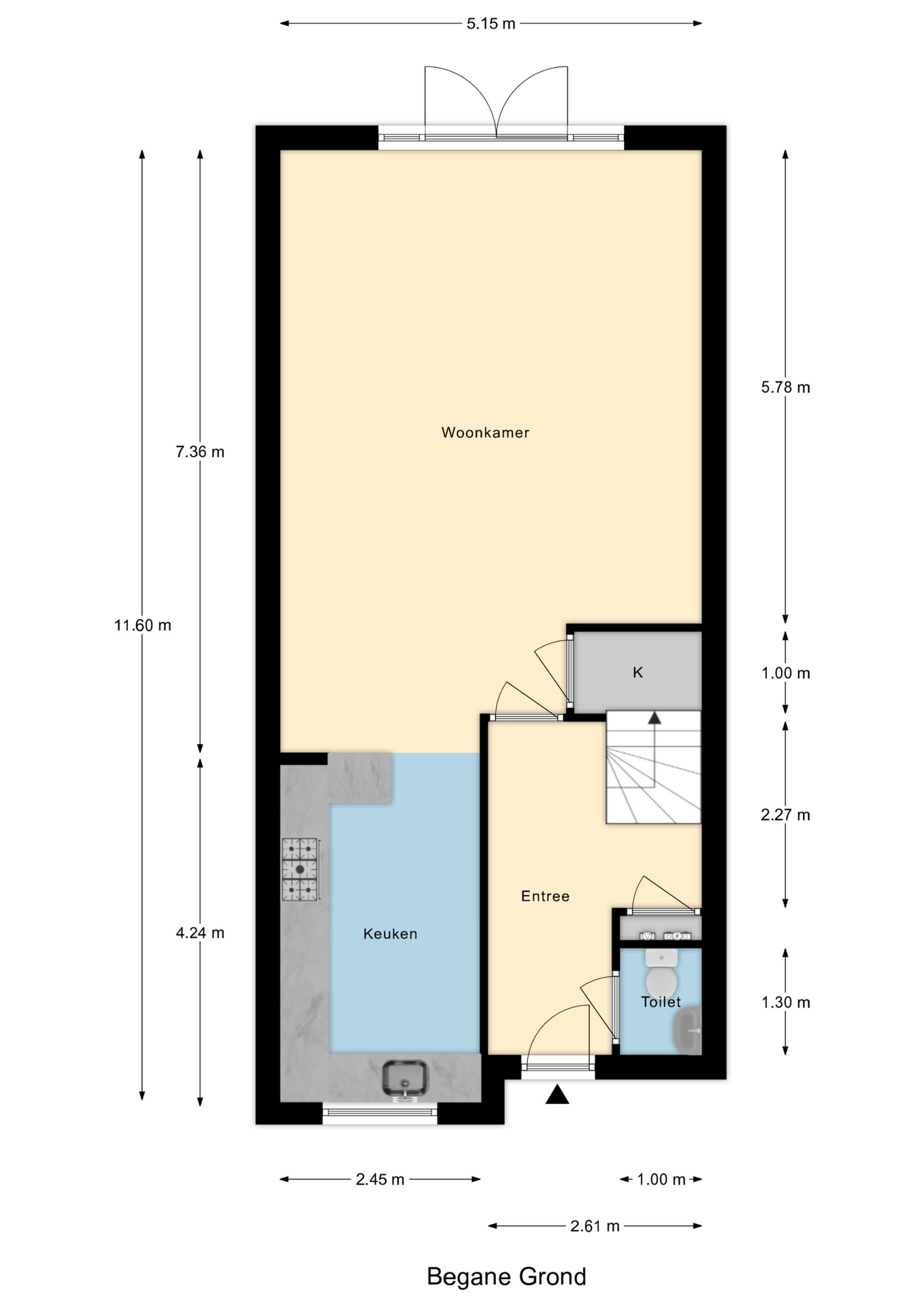 Plattegrond 1 van Landvoogdes 41