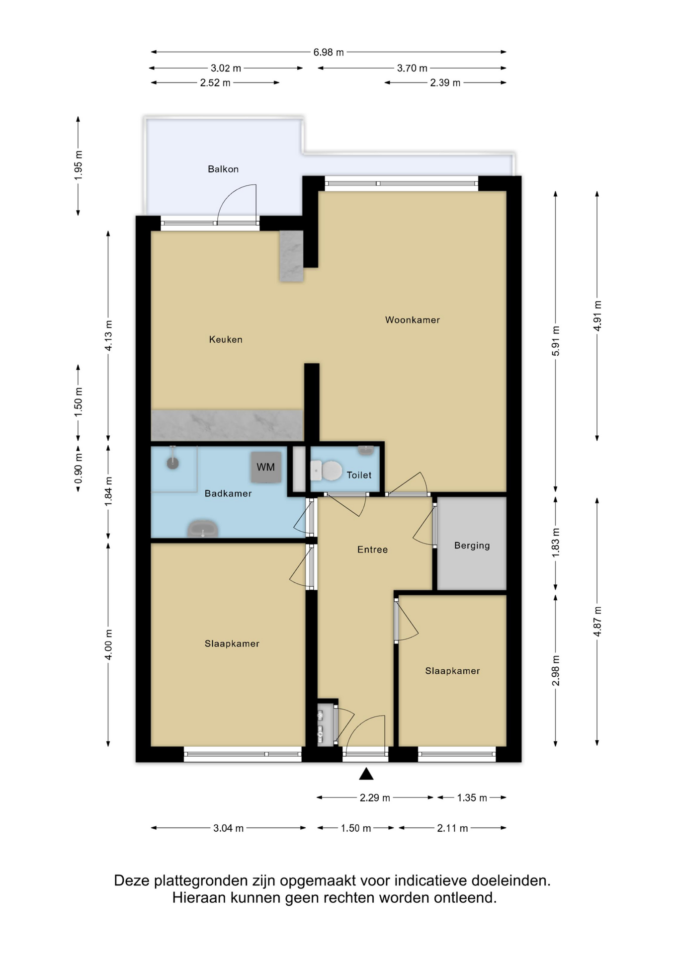 Plattegrond 1 van Lange Hilleweg 454