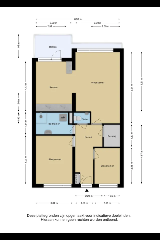Plattegrond 1 van Lange Hilleweg 454