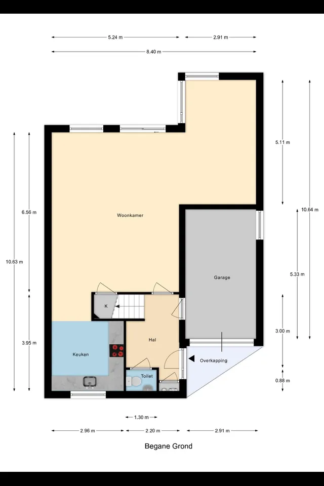 Plattegrond 1 van Abraham van der Hulststraat 7