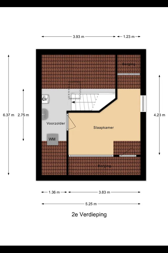Plattegrond 3 van Abraham van der Hulststraat 7