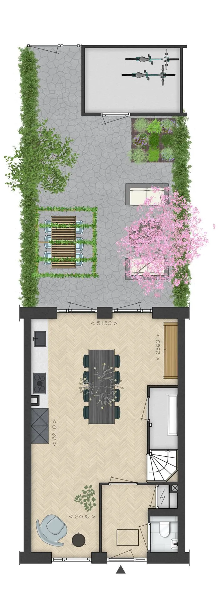 Plattegrond 1 van The Yard II - Blok A (Arno)