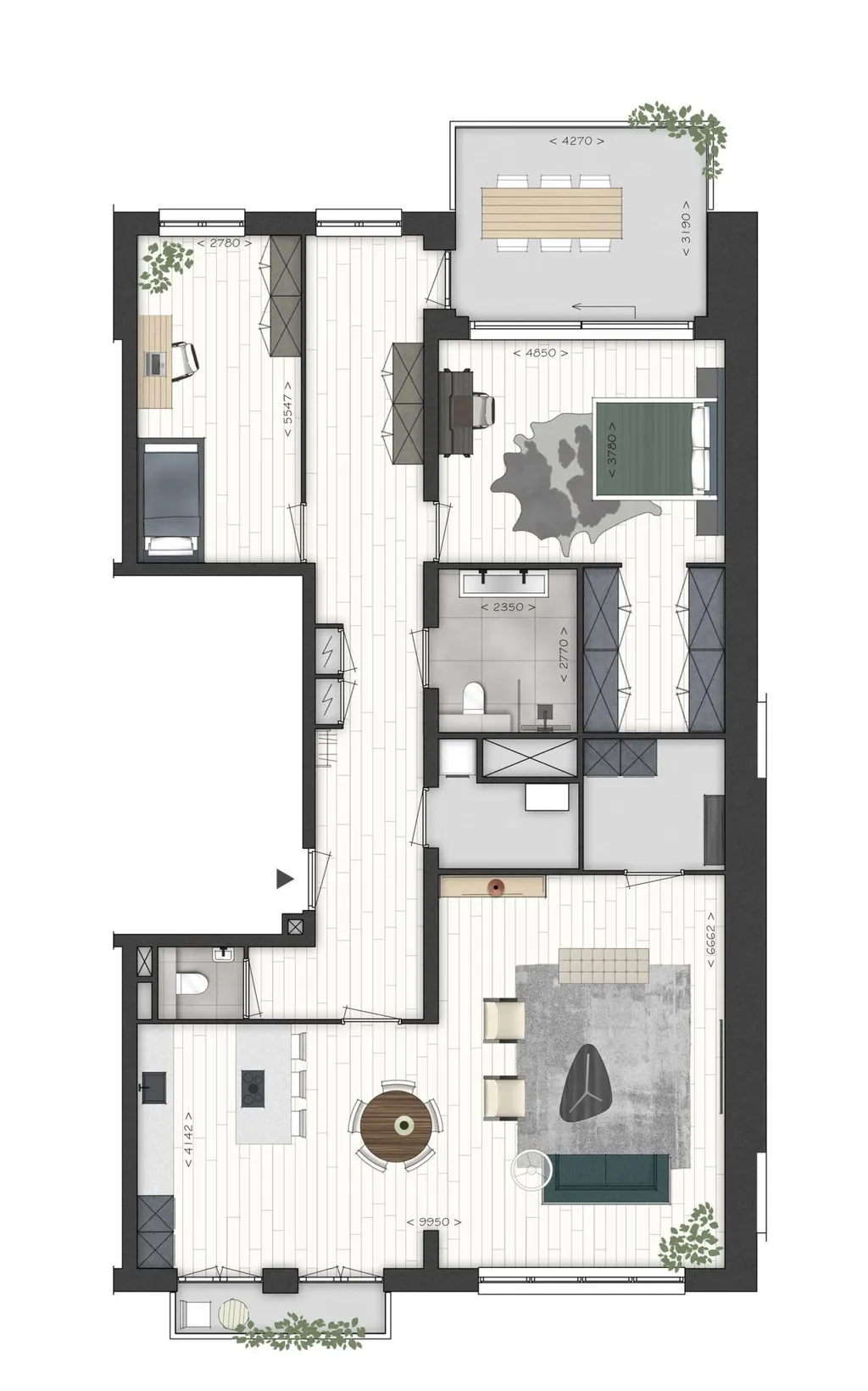 Plattegrond 1 van The Yard II - Blok B (Brisbane)