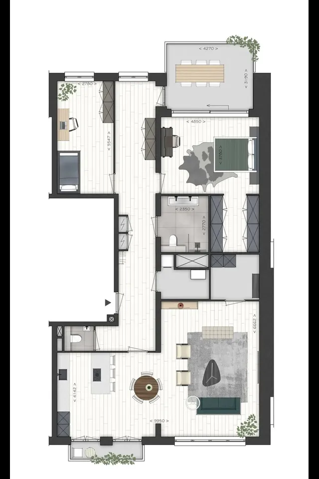 Plattegrond 1 van The Yard II - Blok B (Brisbane)