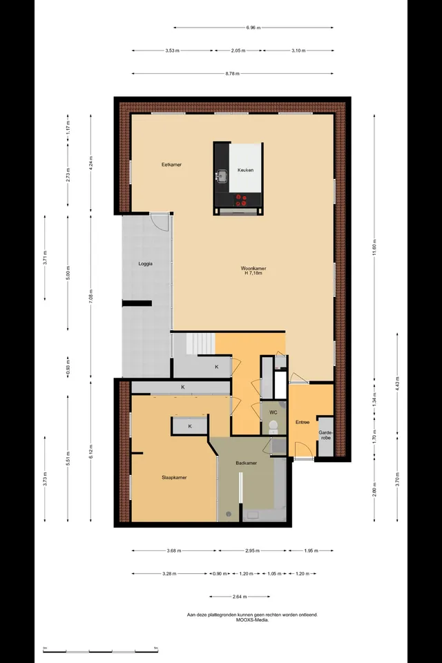 Plattegrond 1 van H.B.S.Laan 26