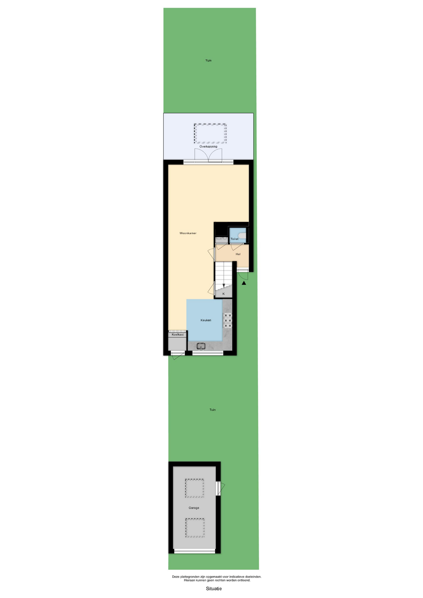 Plattegrond 1 van Capelseweg 534