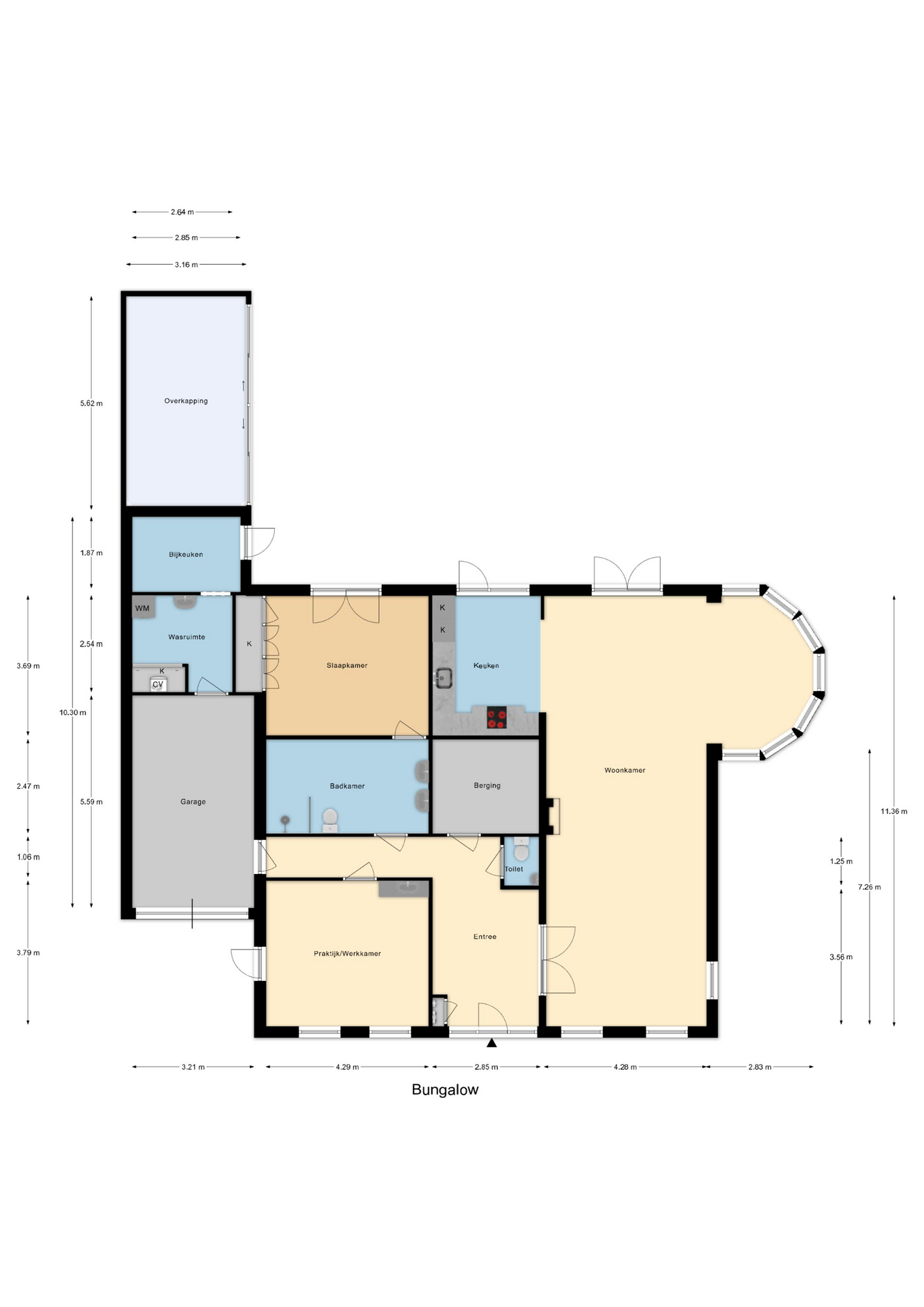Plattegrond 1 van Vestalaan 4