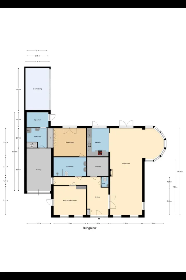 Plattegrond 1 van Vestalaan 4