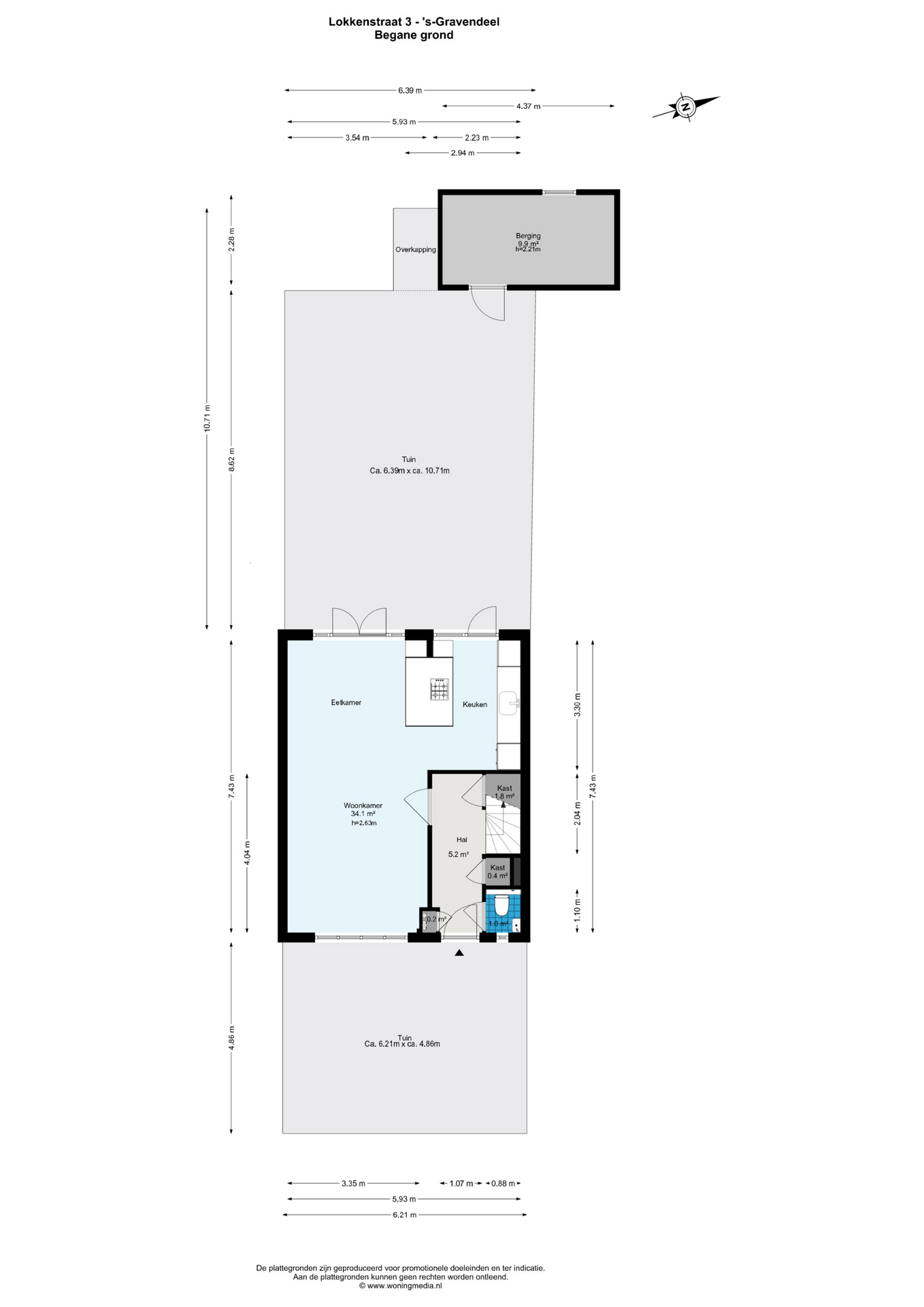Plattegrond 1 van Lokkenstraat 3