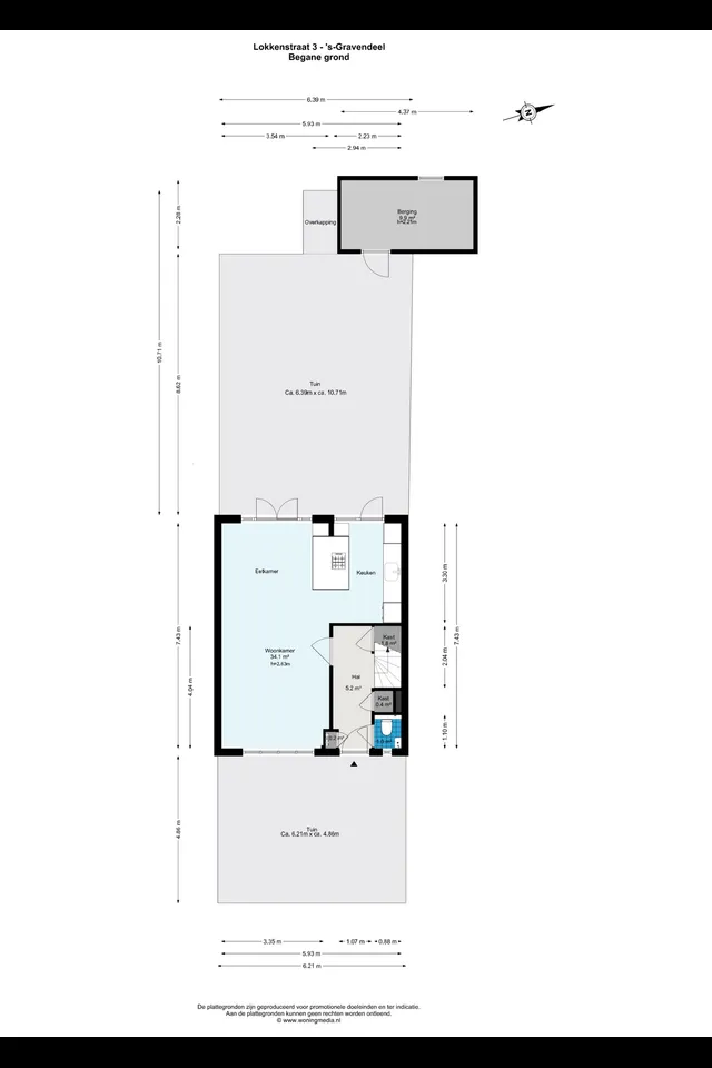 Plattegrond 1 van Lokkenstraat 3