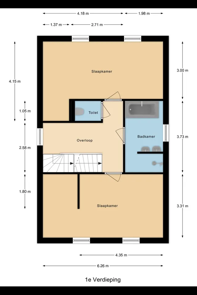 Plattegrond 2 van Rialaan 22a