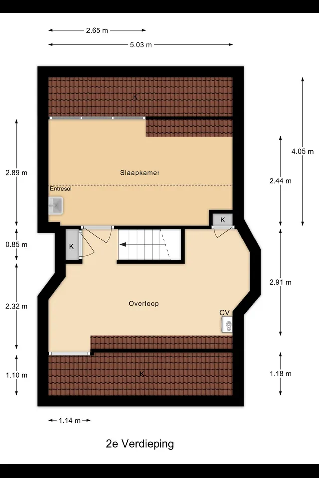 Plattegrond 3 van Nachtegaallaan 21