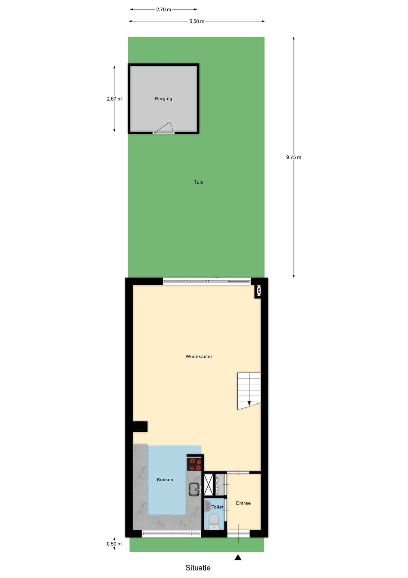 Plattegrond 1 van Elisabeth Musch erf 66