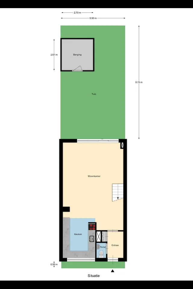 Plattegrond 1 van Elisabeth Musch erf 66