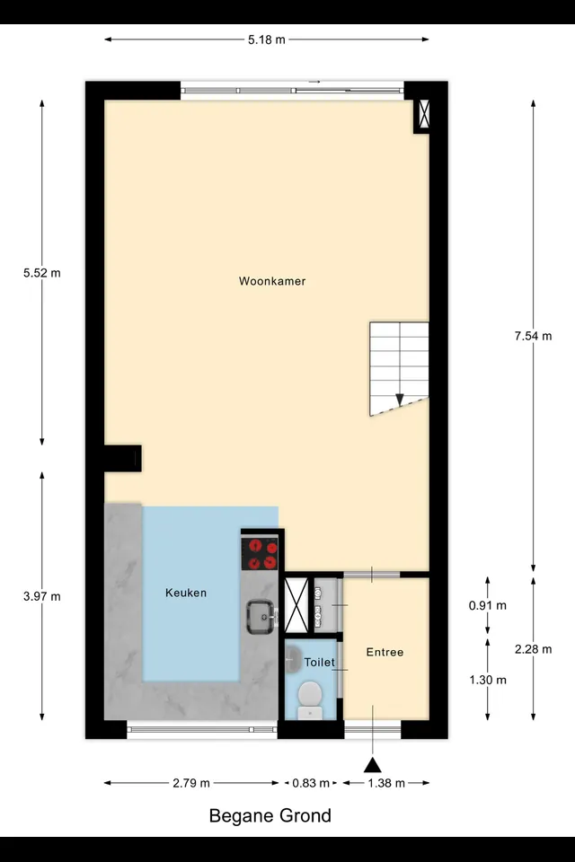 Plattegrond 2 van Elisabeth Musch erf 66