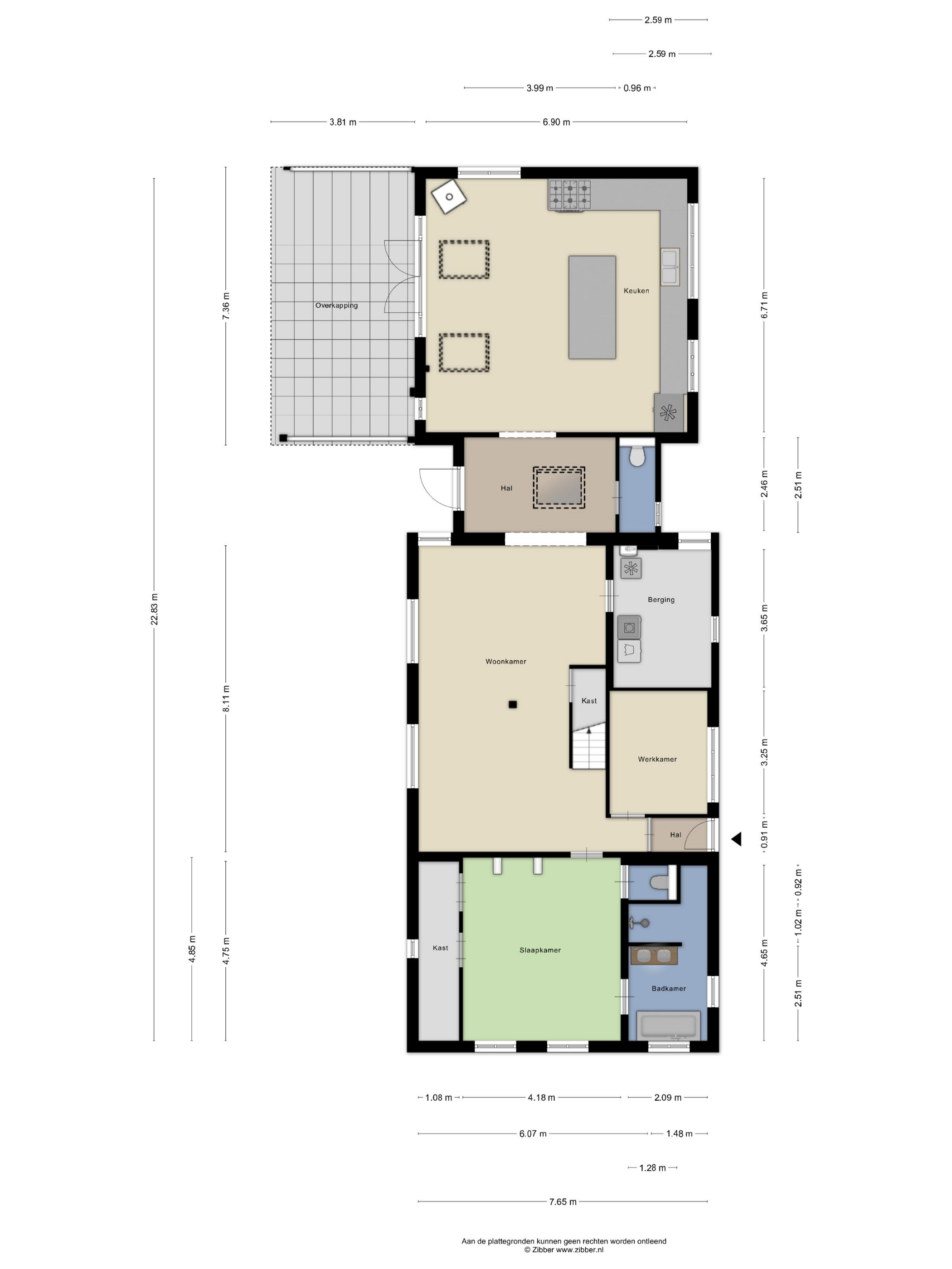 Plattegrond 1 van Oud-Bodegraafseweg 101