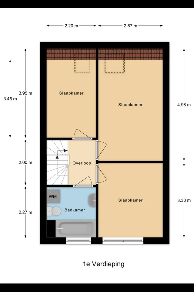 Plattegrond 2 van Marseillehof 1