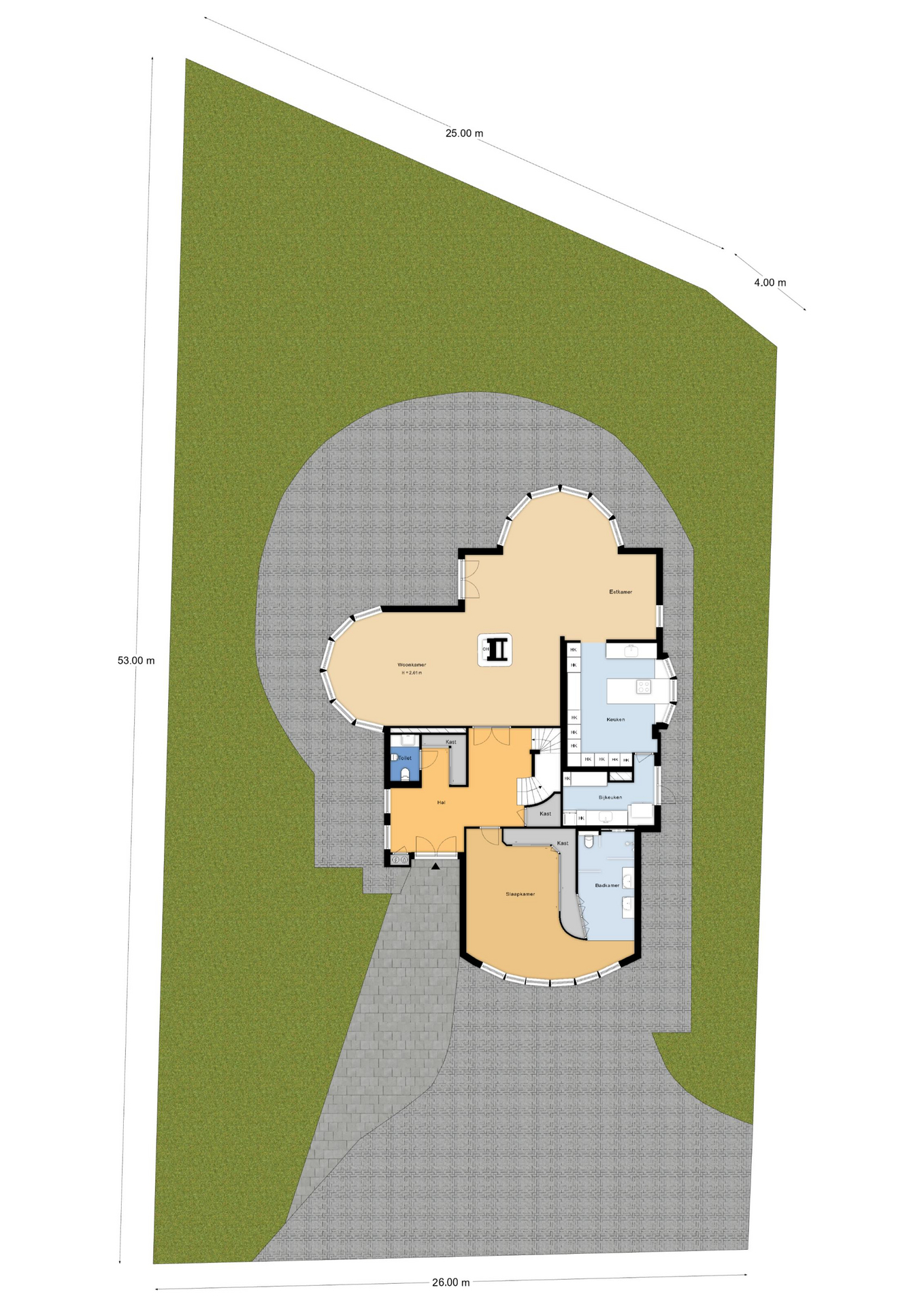 Plattegrond 1 van Muisbroekseweg 25