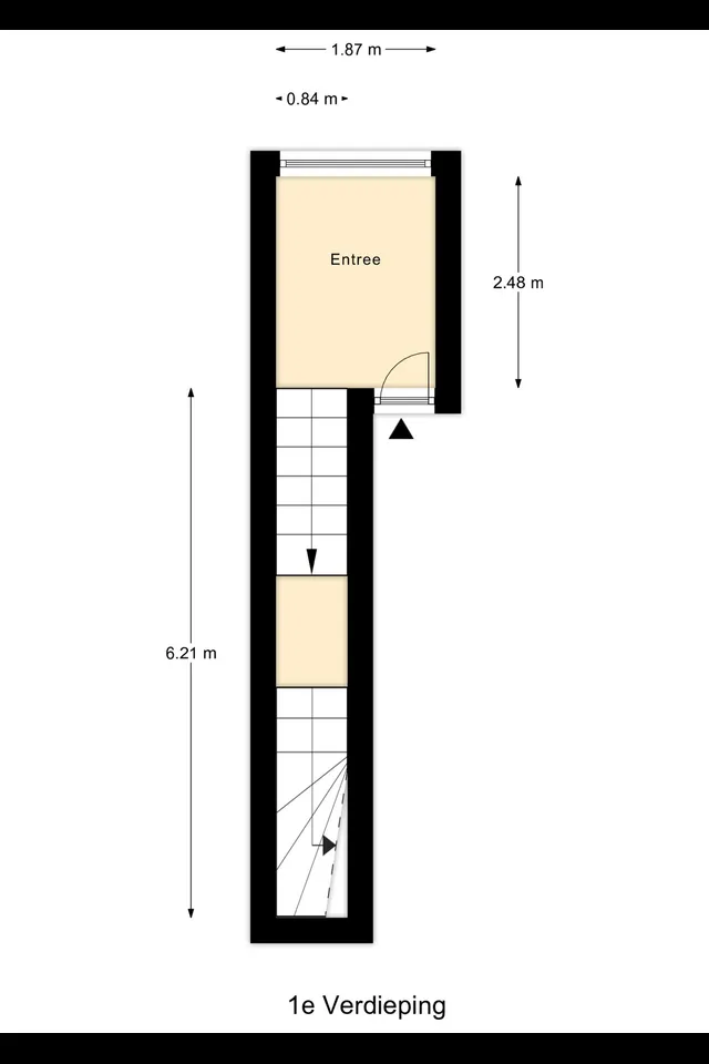 Plattegrond 1 van Schieweg 168B