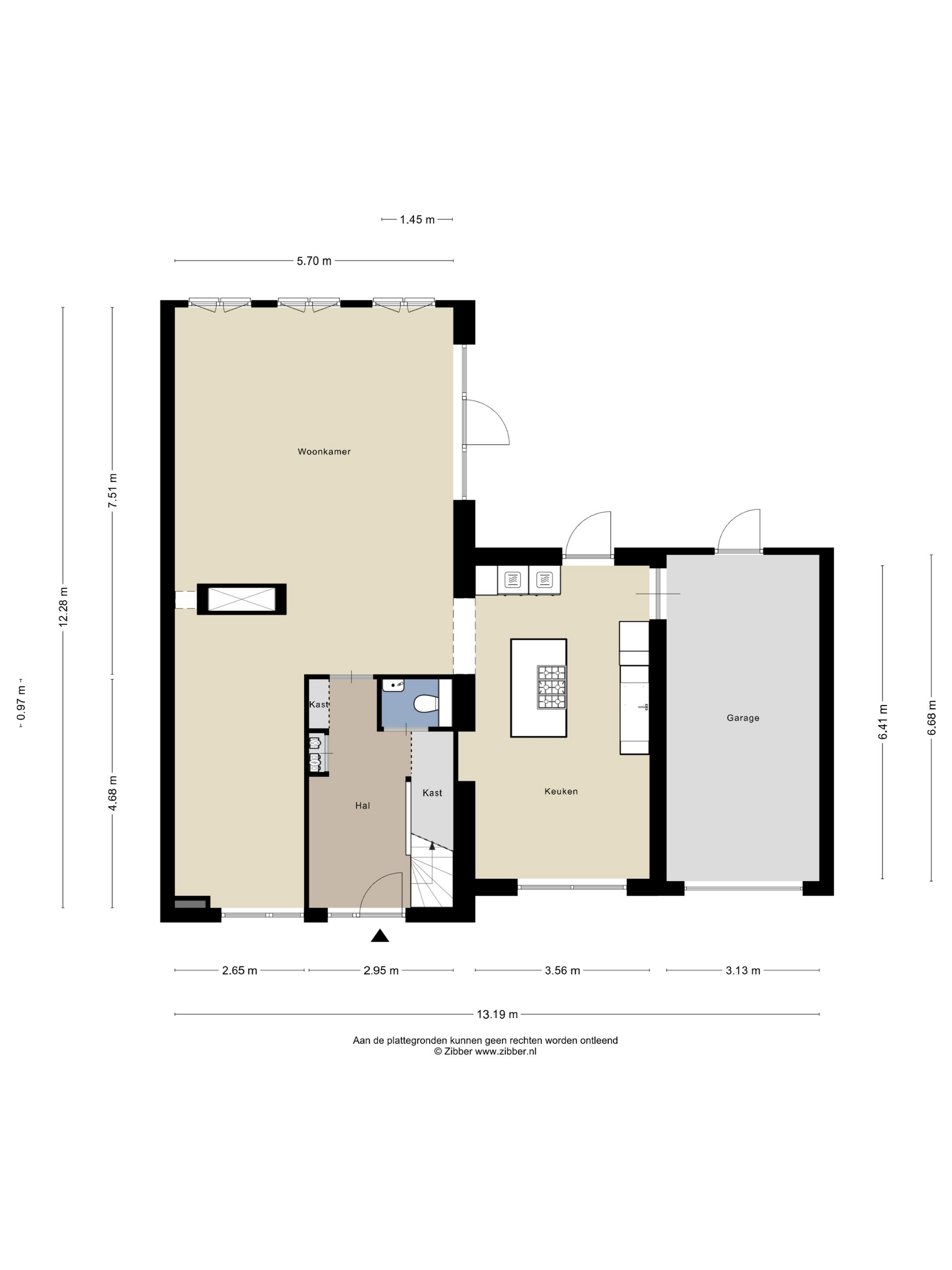 Plattegrond 1 van Citroenvlinderstraat 16