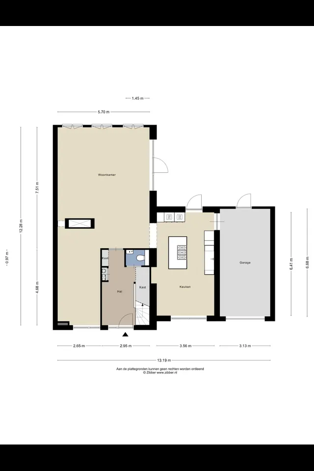 Plattegrond 1 van Citroenvlinderstraat 16