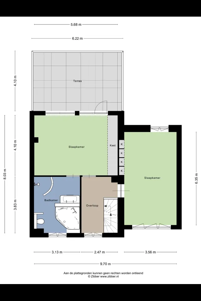 Plattegrond 2 van Citroenvlinderstraat 16