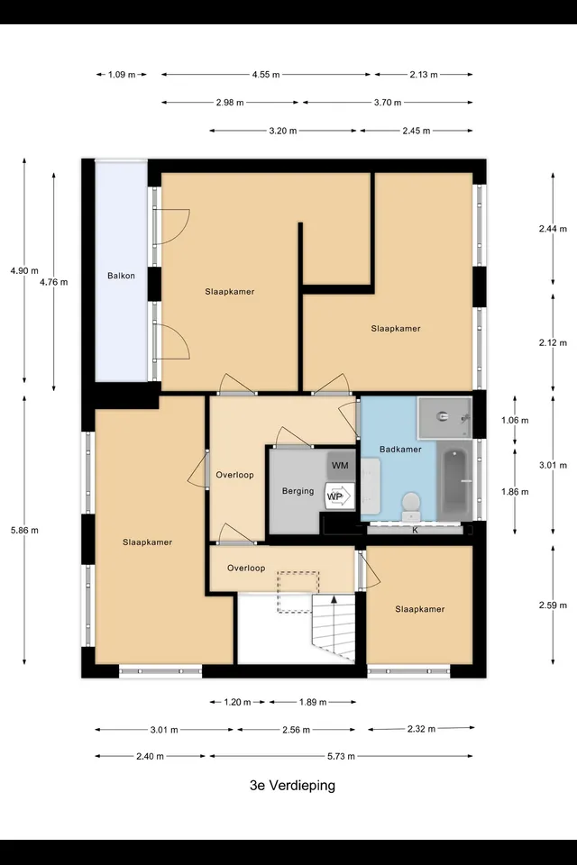 Plattegrond 4 van Alan Turingstraat 5