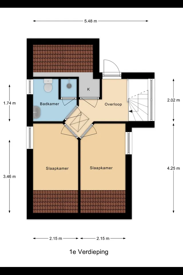 Plattegrond 2 van Parkweg 1B256