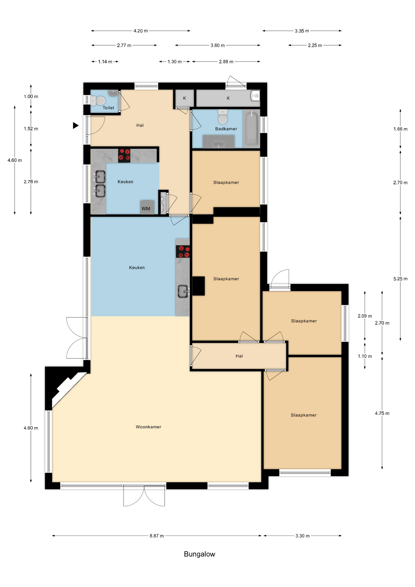 Plattegrond 1 van Zalmlaan 8