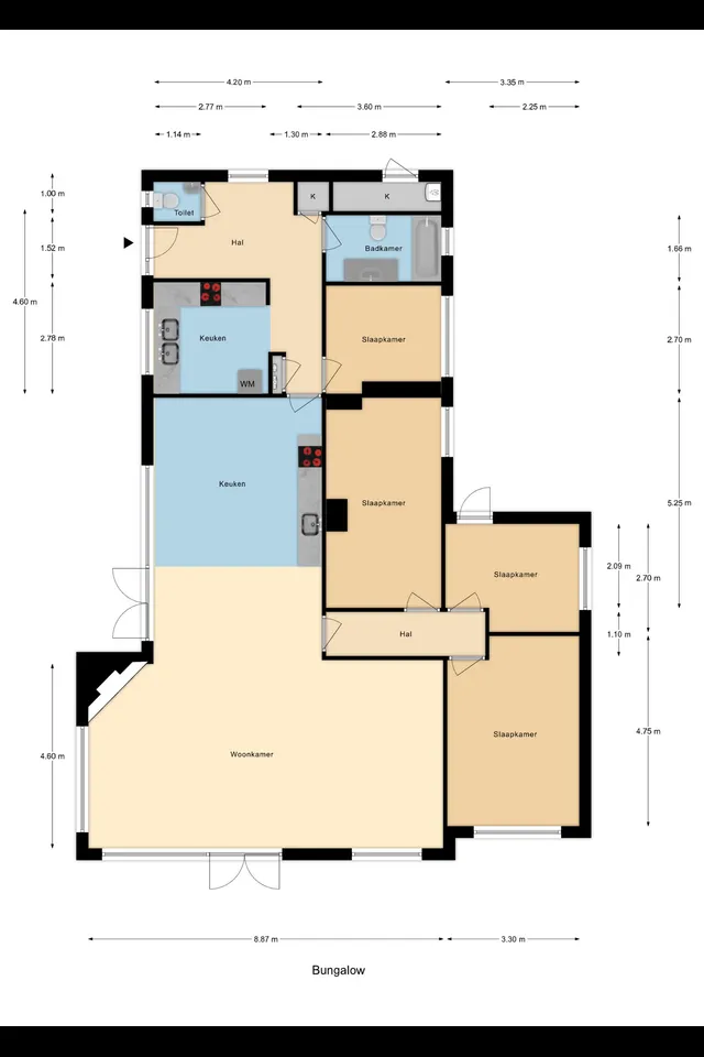 Plattegrond 1 van Zalmlaan 8