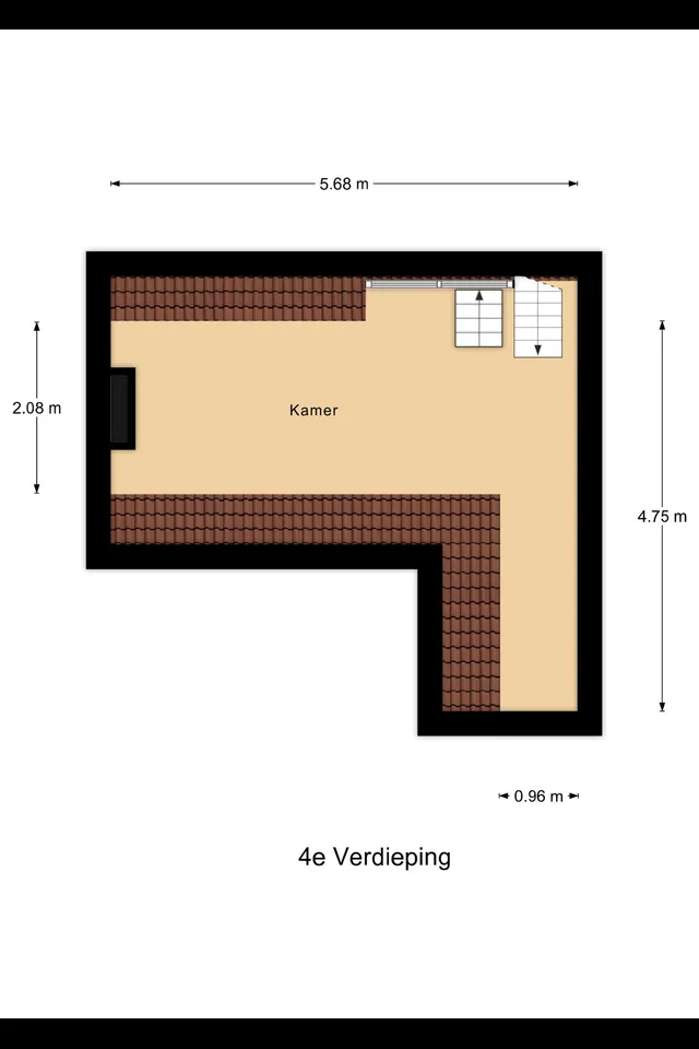 Plattegrond 4 van Schiedamseweg 4A 02
