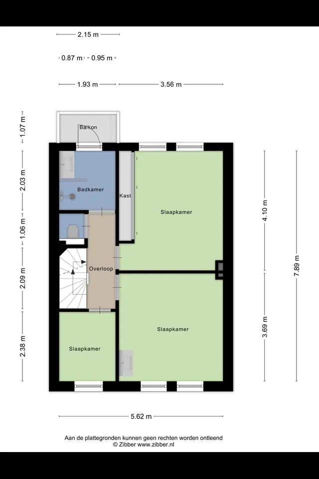 Plattegrond 2 van Stadhouderslaan 2