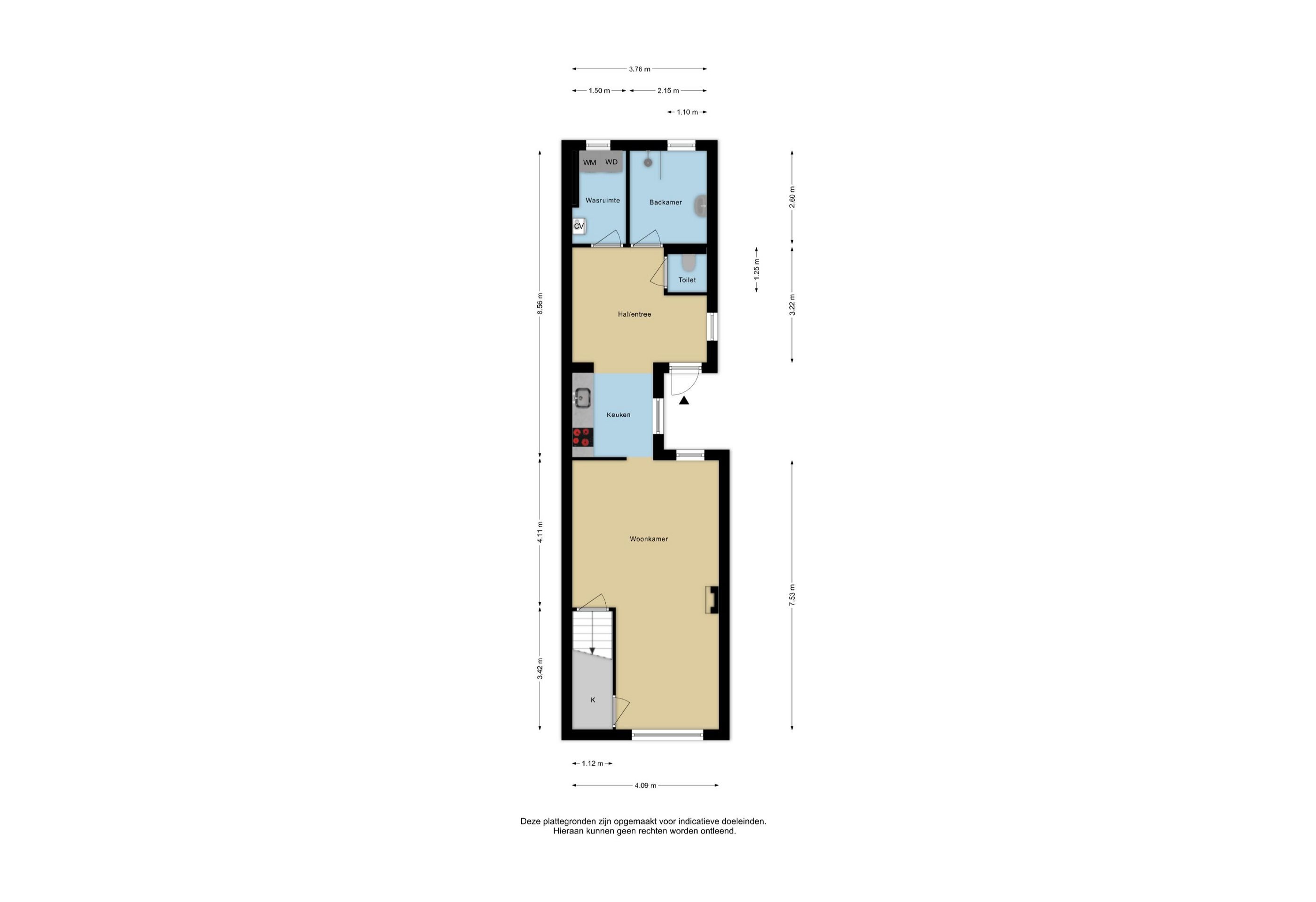Plattegrond 1 van 's-Gravenweg 192