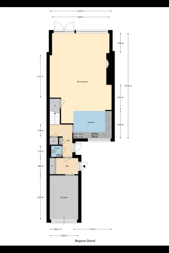Plattegrond 1 van Staringhof 11