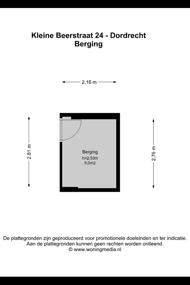 Plattegrond 2 van Kleine Beerstraat 24