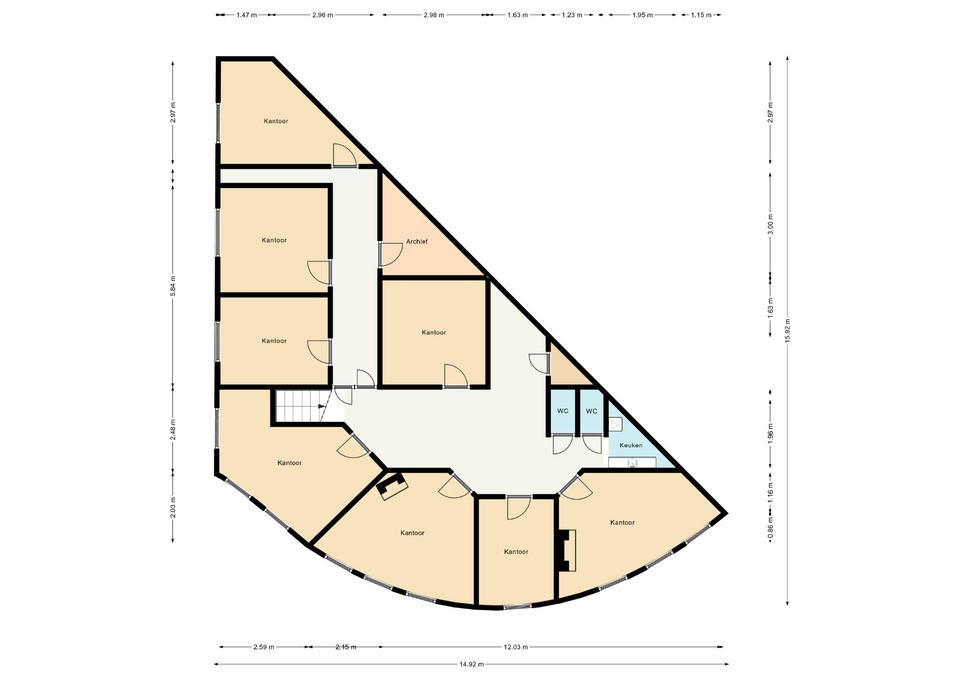 Plattegrond 1 van Theemsweg 15