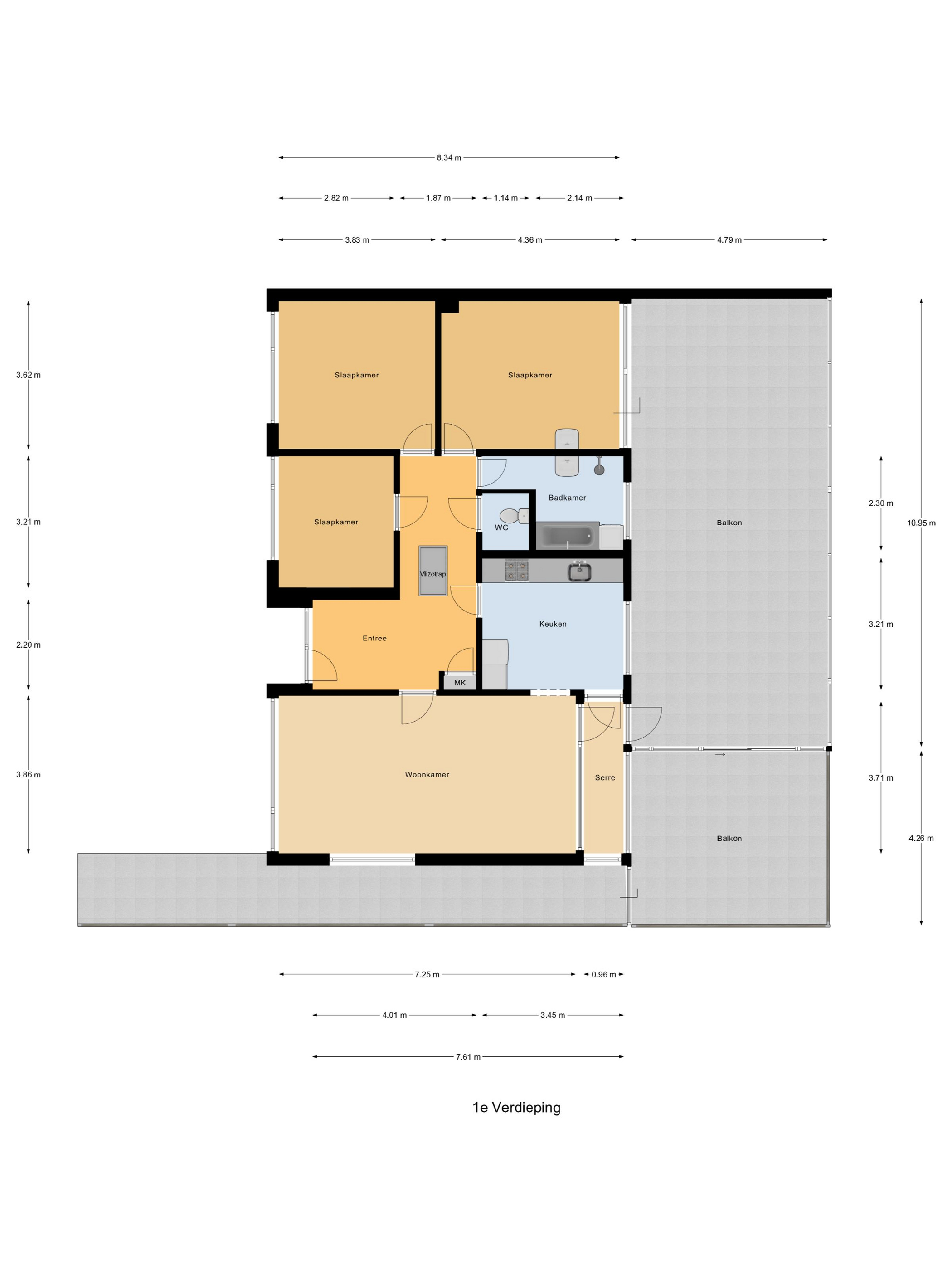 Plattegrond 1 van Henry Fordstraat 7