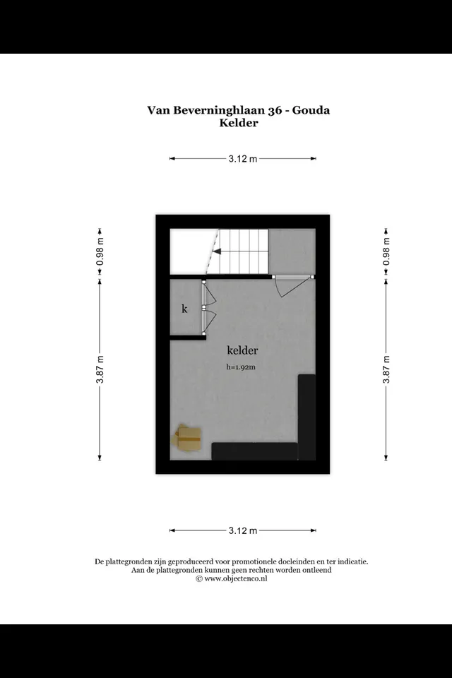 Plattegrond 4 van van Beverninghlaan 36