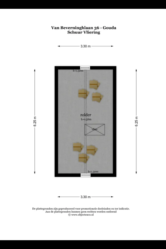 Plattegrond 5 van van Beverninghlaan 36