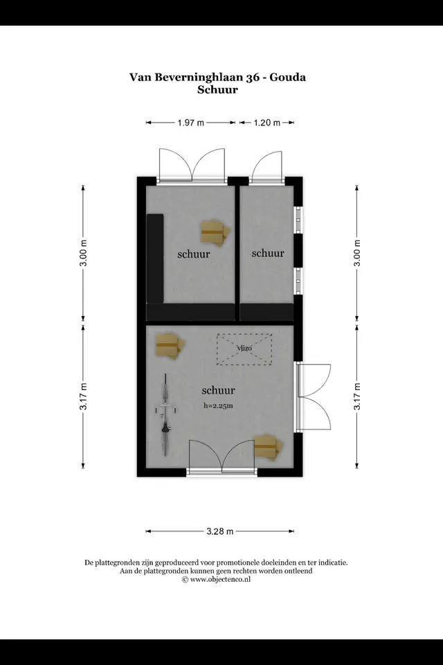Plattegrond 6 van van Beverninghlaan 36