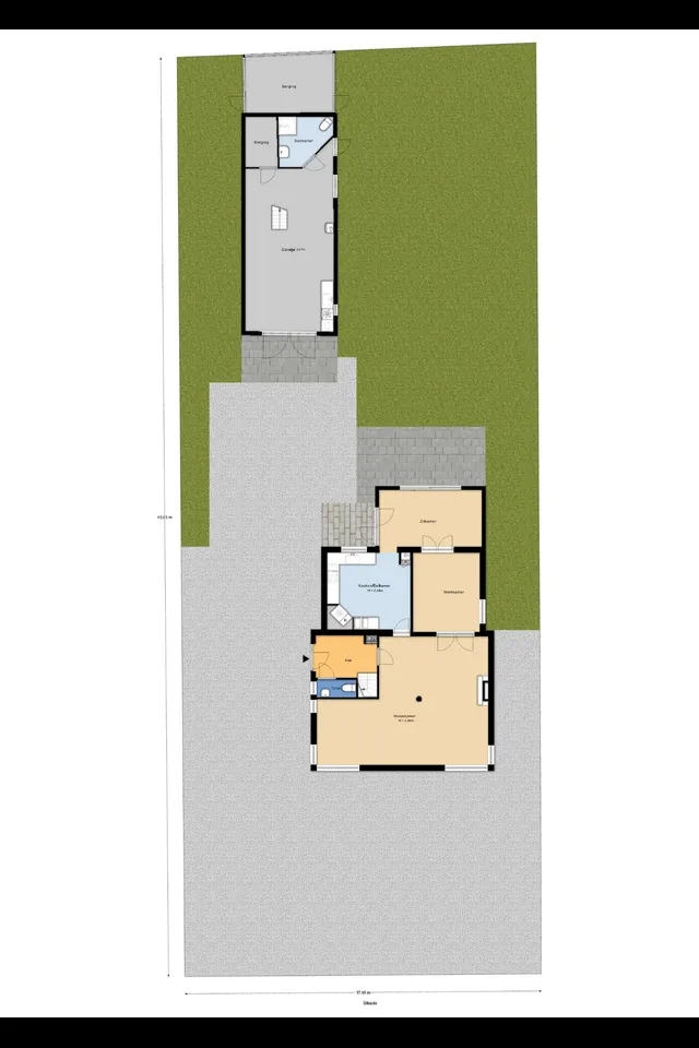 Plattegrond 1 van Hoofdweg-Zuid 18