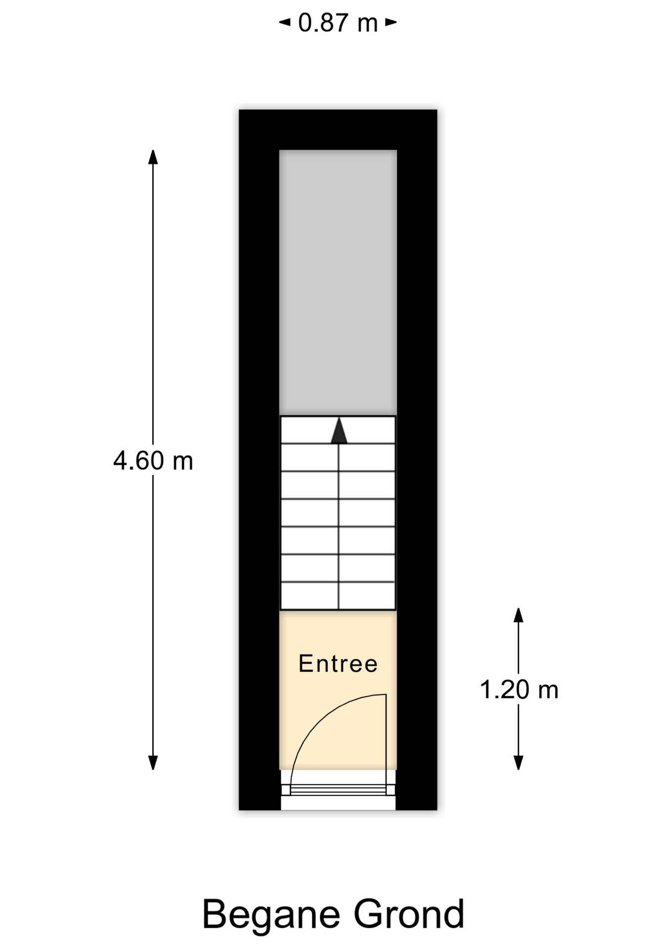 Plattegrond 1 van Hillegondastraat 2B