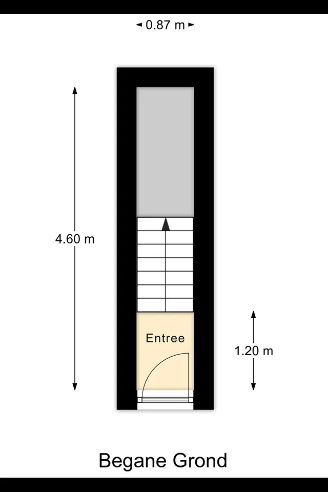 Plattegrond 1 van Hillegondastraat 2B