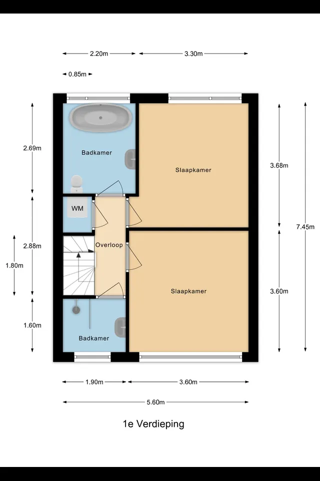 Plattegrond 2 van Rialaan 32
