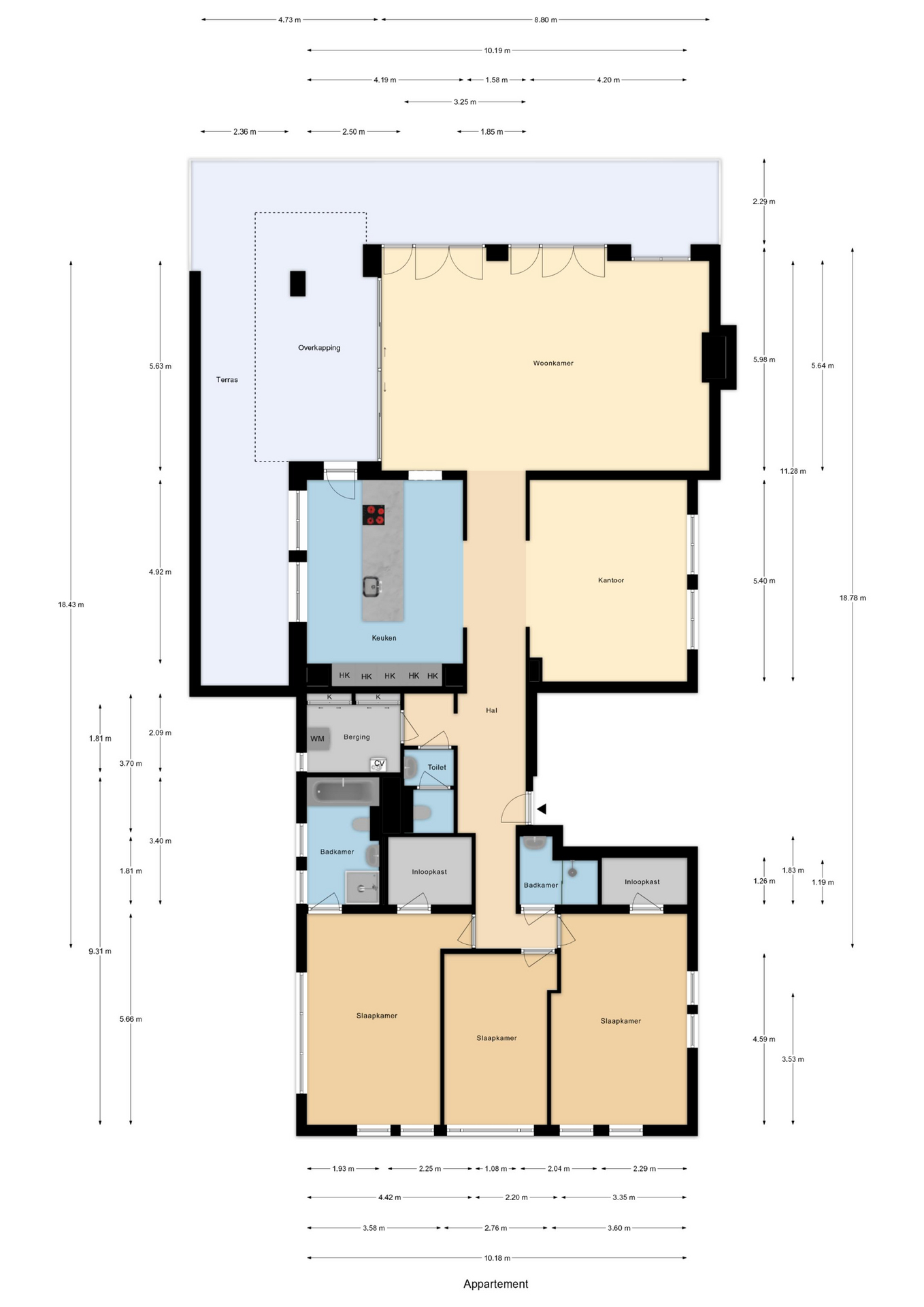 Plattegrond 1 van Straatweg 83A