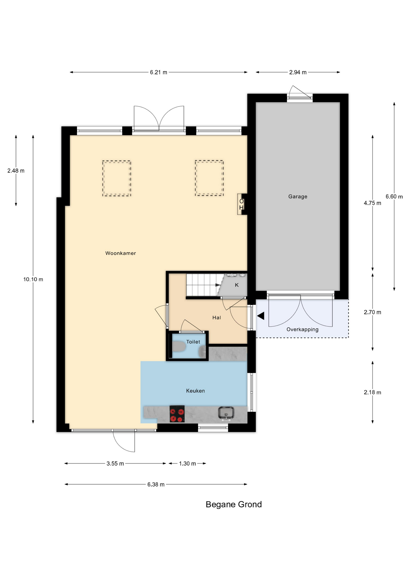 Plattegrond 1 van Lijsterbeslaan 18