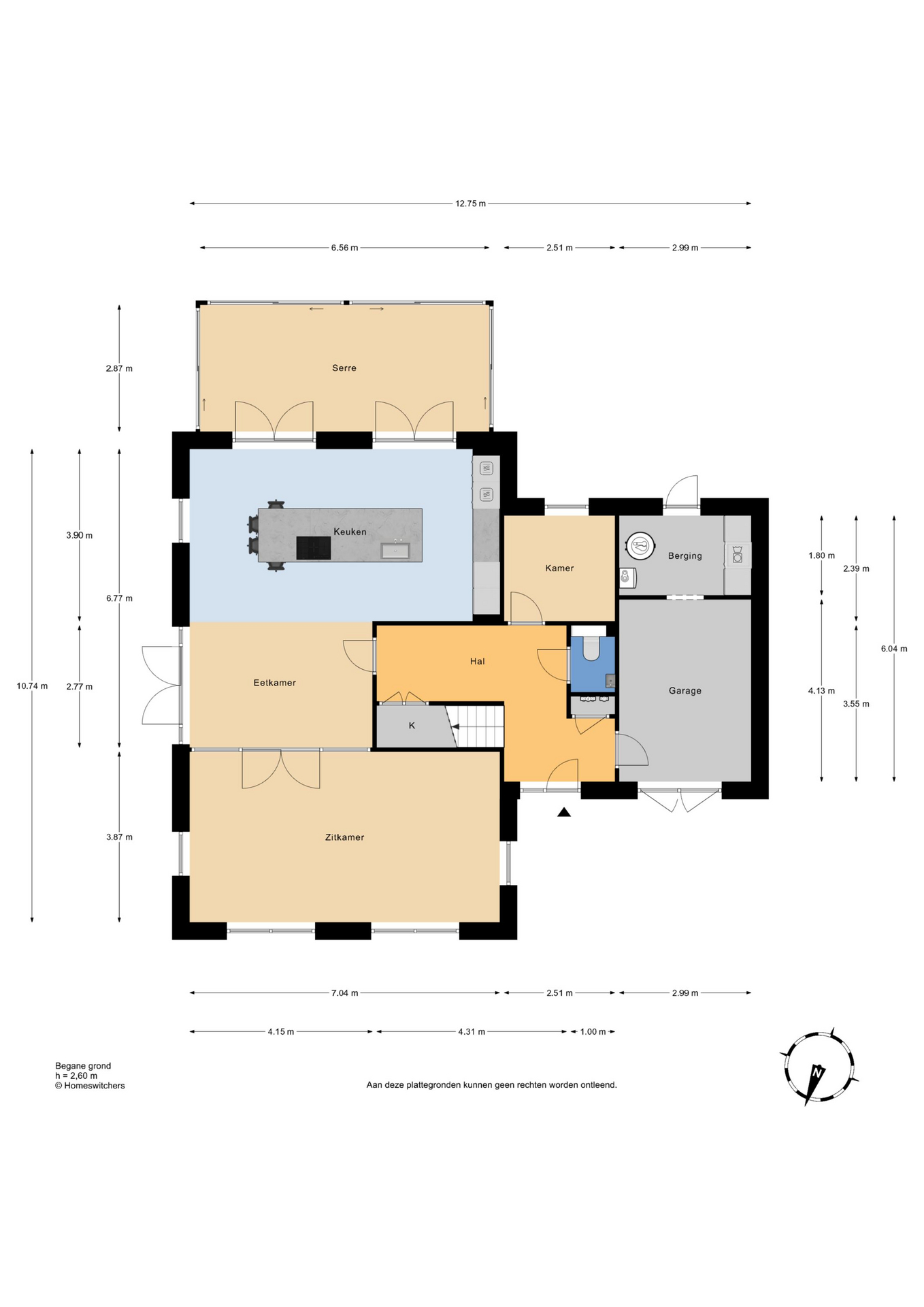 Plattegrond 1 van Vissersstraat 5
