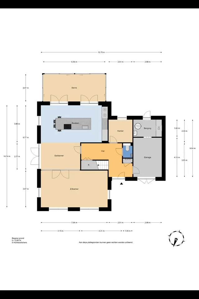 Plattegrond 1 van Vissersstraat 5
