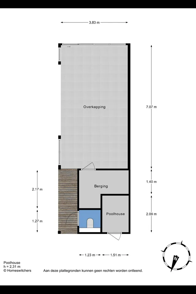 Plattegrond 4 van Vissersstraat 5